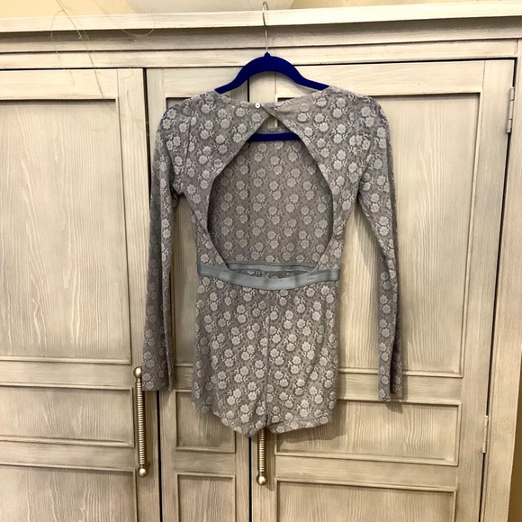 Free People Floral Slip Romper - Picture 2 of 2